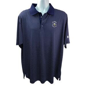 Bobby Jones X-H20 Polo 2017 US Open Winged Foot Blue Striped Mens Sz XL